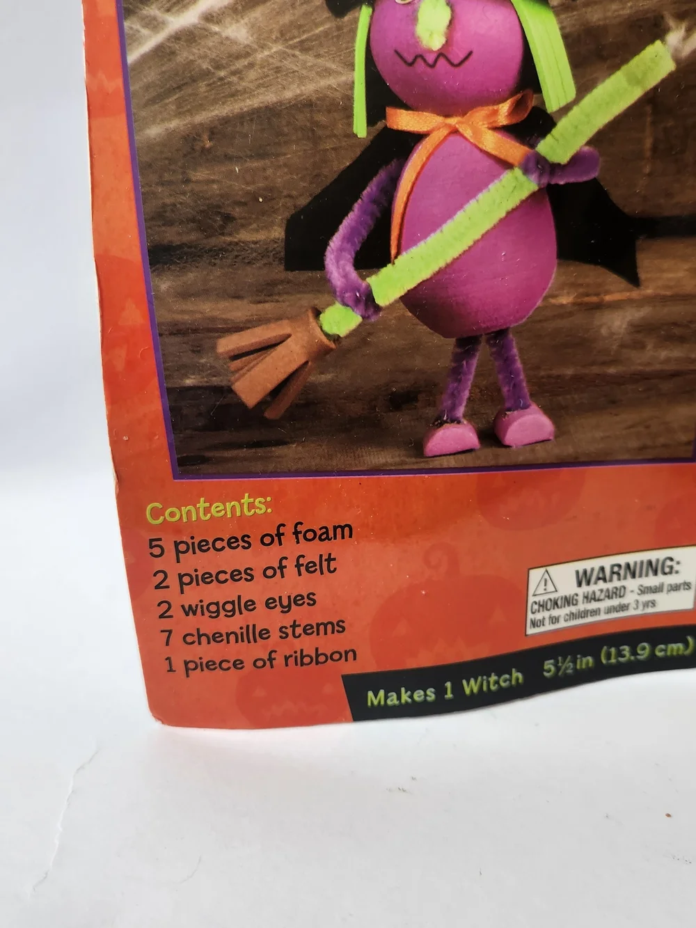Nicole Kids Foam Zone Witch mini 3-D kit Halloween themed NIB 07705